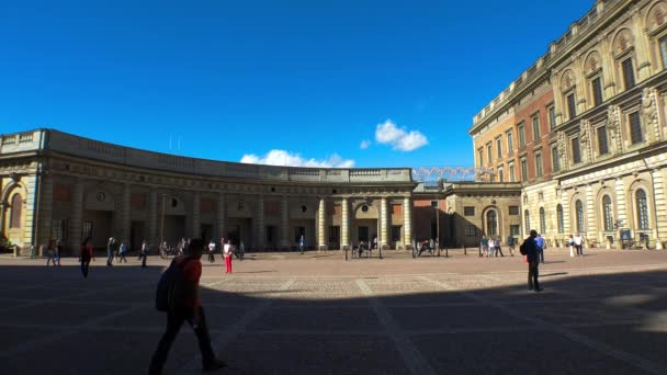 Palacio Real Estocolmo Suecia Video Uhd — Vídeos de Stock