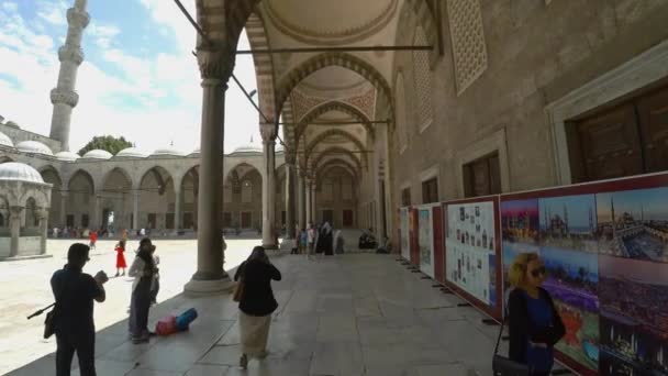 Istanbul Turkey Összefoglalás 2017 Kék Mecset Ahmed Szultán Mecset Isztambulban — Stock videók