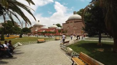 İSTANBUL, TURKEY - YAZ 2017: Aya Sophia Camii. İstanbul. Hindi. 4K 'da video, UHD