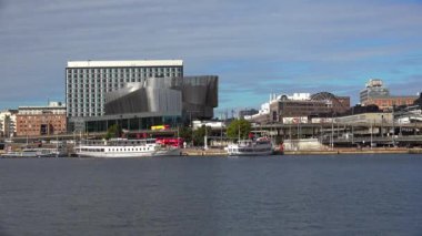 Stockholm Merkez İstasyonu. İsveç. 4K 'da video, UHD