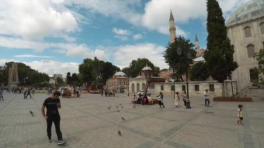 İSTANBUL, TURKEY - YAZ 2017: Aya Sophia Camii. İstanbul. Hindi. 4K 'da video, UHD