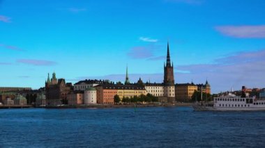 Stockholm 'deki Wrangel Sarayı. İsveç. 4K 'da video, UHD