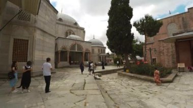 İSTANBUL, TURKEY - YAZ 2017: Aya Sophia Camii. İstanbul. Hindi. 4K 'da video, UHD