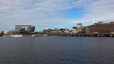 Stockholm Merkez İstasyonu. İsveç. 4K 'da video, UHD