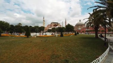 İSTANBUL, TURKEY - YAZ 2017: Aya Sophia Camii. İstanbul. Hindi. 4K 'da video, UHD