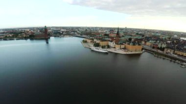 Stockholm. Eski kasaba. Mimarlık, eski evler, sokaklar ve mahalleler.