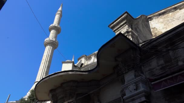 Istanbul Turkey Summer 2017 Ancient Mosque Center Istanbul Turkey Video — Stock Video