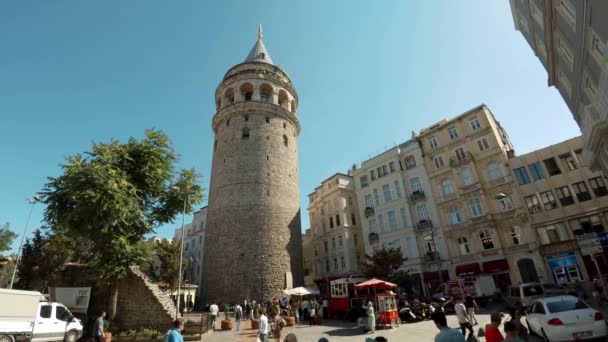 Istanbul Turkey Summer 2017 Galata Tower Istanbul Uhd 비디오 — 비디오