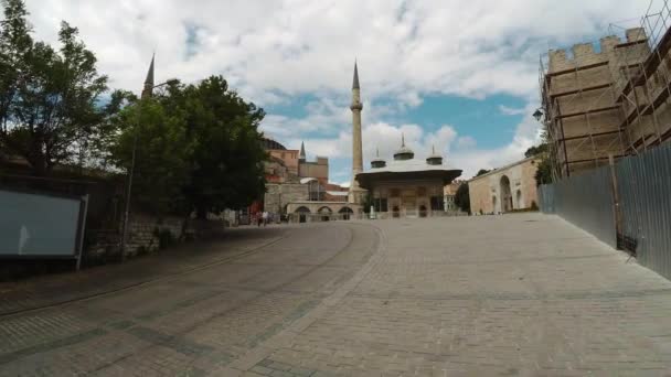 Ιστανβουλ Τουρκια Καλοκαίρι 2017 Τζαμί Της Αγίας Σοφίας Κωνσταντινούπολη Τουρκία — Αρχείο Βίντεο