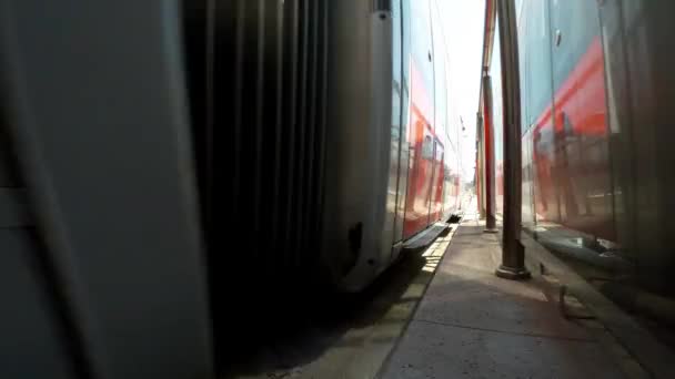 Metro Trein Straat Van Istanbul Turkije Video Uhd — Stockvideo