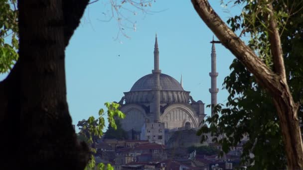 Stanbul Turkey Yaz 2017 Stanbul Merkezinde Antik Cami Hindi Video — Stok video