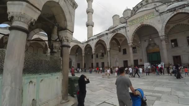Istanbul Turkey Summer 2017 Modrá Mešita Mešita Sultána Ahmeda Istanbulu — Stock video