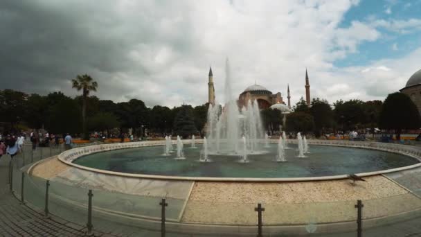 Istanbul Turquía Verano 2017 Mezquita Aya Sophia Estambul Pavo Video — Vídeos de Stock