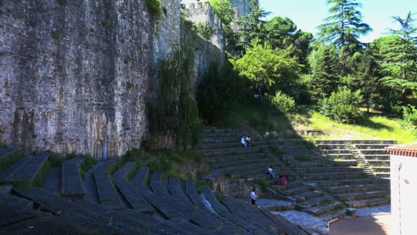 Istanbul Turkey Summer 2017 Fästningen Rumeli Hisari Istanbul Turkiet Video — Stockvideo