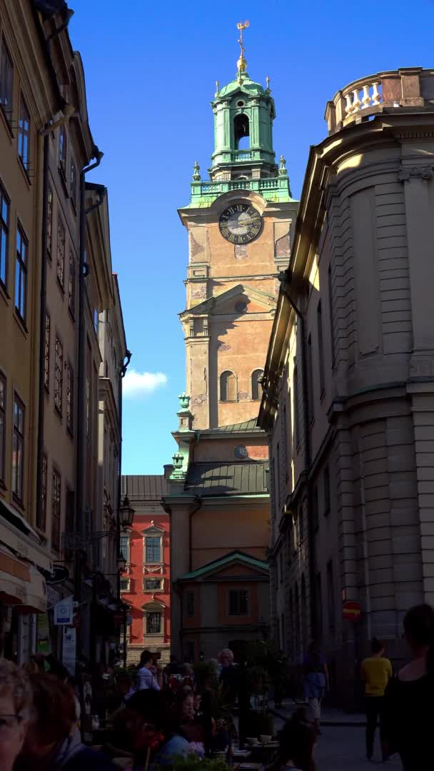 Kirche Stockholm Schweden Video Uhd — Stockvideo