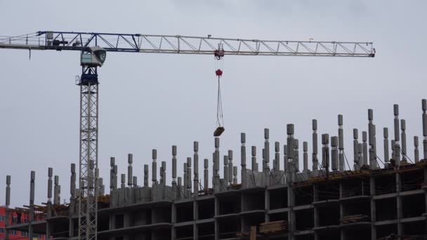 建造多层房屋 建筑工地4K Uhd视频 — 图库视频影像