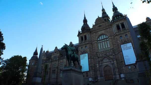 Nordiska Museet Museum Voor Etnografie Stockholm Zweden Video Uhd — Stockvideo