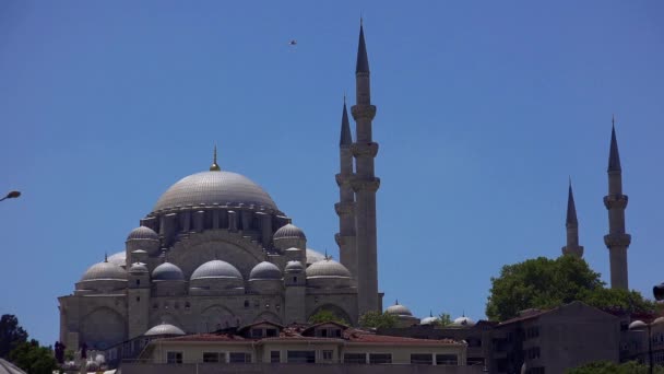 Istanbul Turkey Summer 2017 Oude Moskee Het Centrum Van Istanbul — Stockvideo