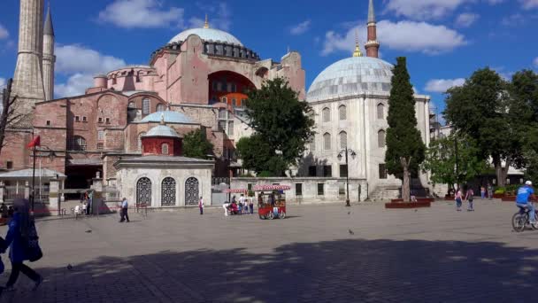 Istanbul Turquia Summer 2017 Mesquita Aya Sophia Istambul Turquia Vídeo — Vídeo de Stock