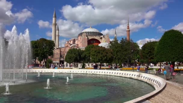 Istanbul Türkei Sommer 2017 Die Aya Sophia Moschee Istanbul Türkei — Stockvideo