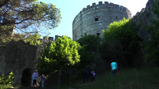 イスタンブール トルコ 2017年夏 イスタンブールのルメリ ヒサリ要塞 トルコだ Uhdでのビデオ — ストック動画