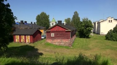 Lappeenranta. Şehir sokaklarını. Finlandiya. 4k.