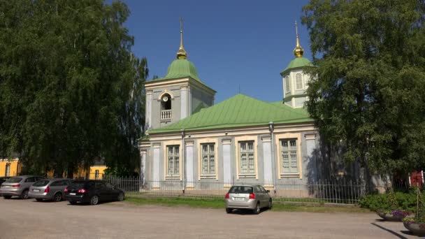 Blick auf die Kirche in Lappeenranta — Stockvideo