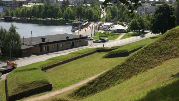 Lappeenranta. Dans les rues. Finlande. 4K .