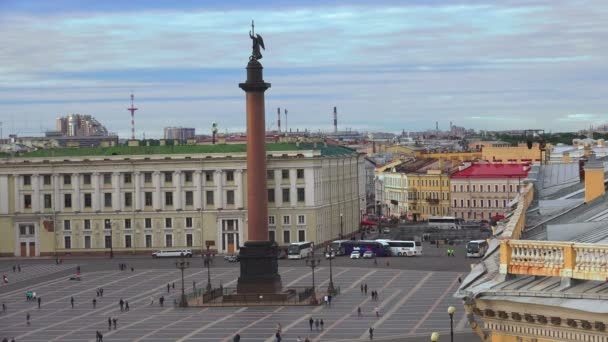 Петербург. Вид з даху. Палацової площі. 4 к. — стокове відео