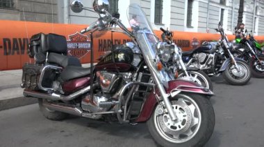 Güverte Rus savaş deniz gemisi. 4k. St. Petersburg, yaz 2014.