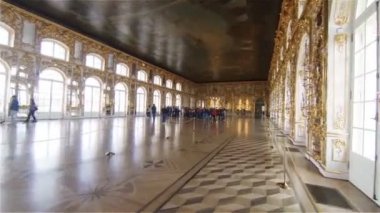 Muhteşem Odalar ve St Petersburg Catherine sarayın iç.