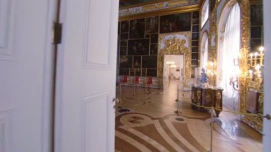 Muhteşem Odalar ve St Petersburg Catherine sarayın iç.