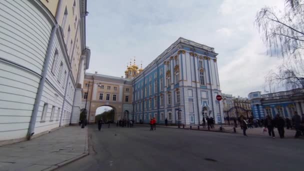 Palácio de Catarina. Pushkin. Parque de Catherine. Czarskoe Selo. — Vídeo de Stock