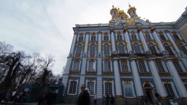 Catherine Palace. Pushkin. Catherine Park. Tsarskoye Selo. — Stock Video