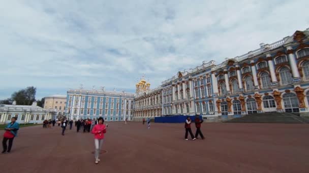 Palacio de Catalina. Pushkin. Catherine Park. Tsarskoye Selo. — Vídeo de stock