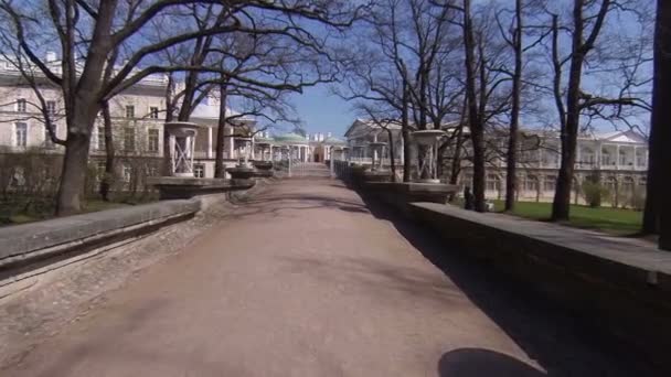 Cameron gallery. Pushkin. Catherine Park. Tsarskoye Selo. — Stock Video