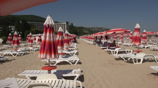 A strandtól, Albena Resort Spa — Stock videók