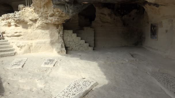 Cementerio en Monasterio Aladzha — Vídeos de Stock