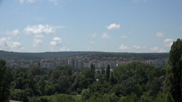 Vista sobre Varna city, Bulgaria — Vídeo de Stock