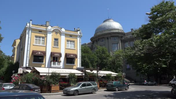 Varna. Bułgaria. Budynki, ulice, dzielnic. 4k. — Wideo stockowe