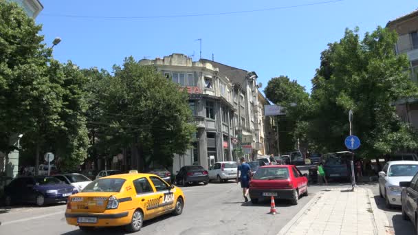 Warna. Bulgarien. Gebäude, Straßen, Stadtviertel. 4k. — Stockvideo