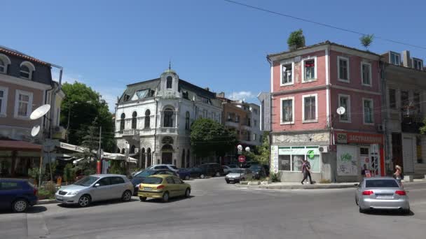 Varna. Bulgarije. Gebouwen, straten, districten. 4k. — Stockvideo