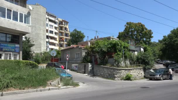 Varna. Bulgaria. Buildings, streets, districts. 4K. — Stock Video
