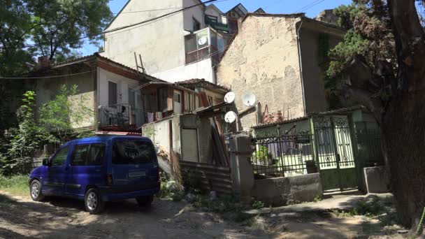 Oude binnenplaats in Varna — Stockvideo