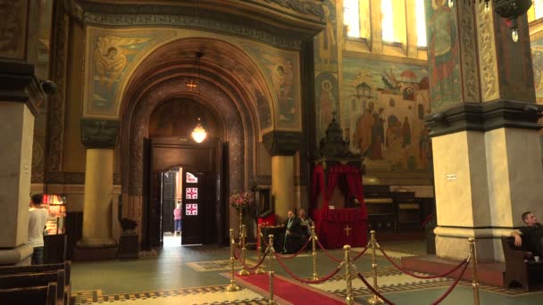 Die Kathedrale der Himmelfahrt in Varna — Stockvideo