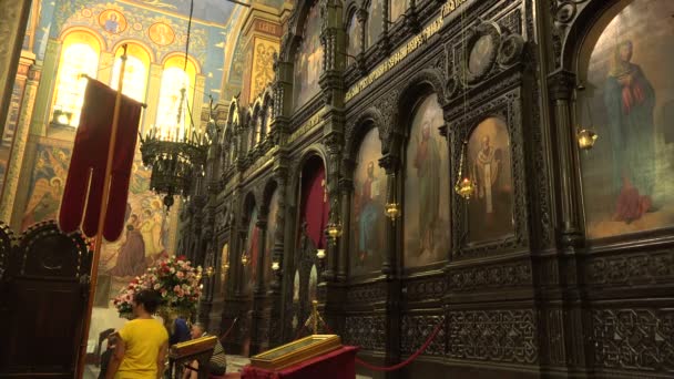 La Catedral de la Asunción en Varna — Vídeo de stock