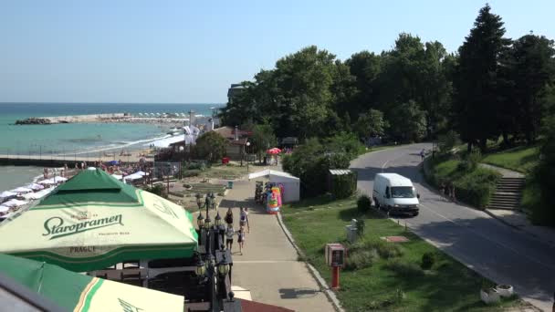 Золоті піски пляжу в Болгарії. Zlatni Piasci. 4 к. — стокове відео