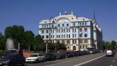 Nakhimov St. Petersburg deniz okulda. 4k.