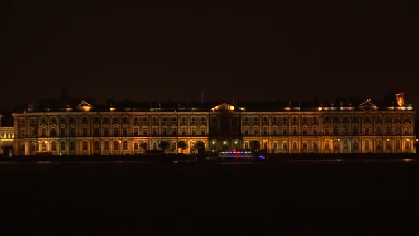 El hermoso edificio del Hermitage — Vídeos de Stock