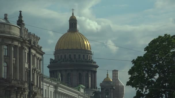 Catedral de San Isaac en San Petersburgo. 4K . — Vídeo de stock